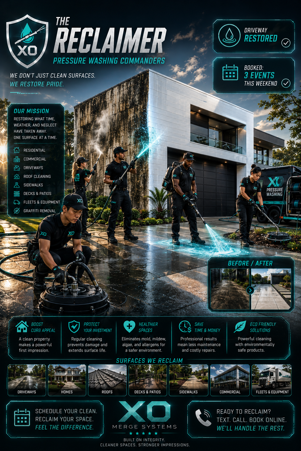 The Reclaimer — Pressure Washing Commander