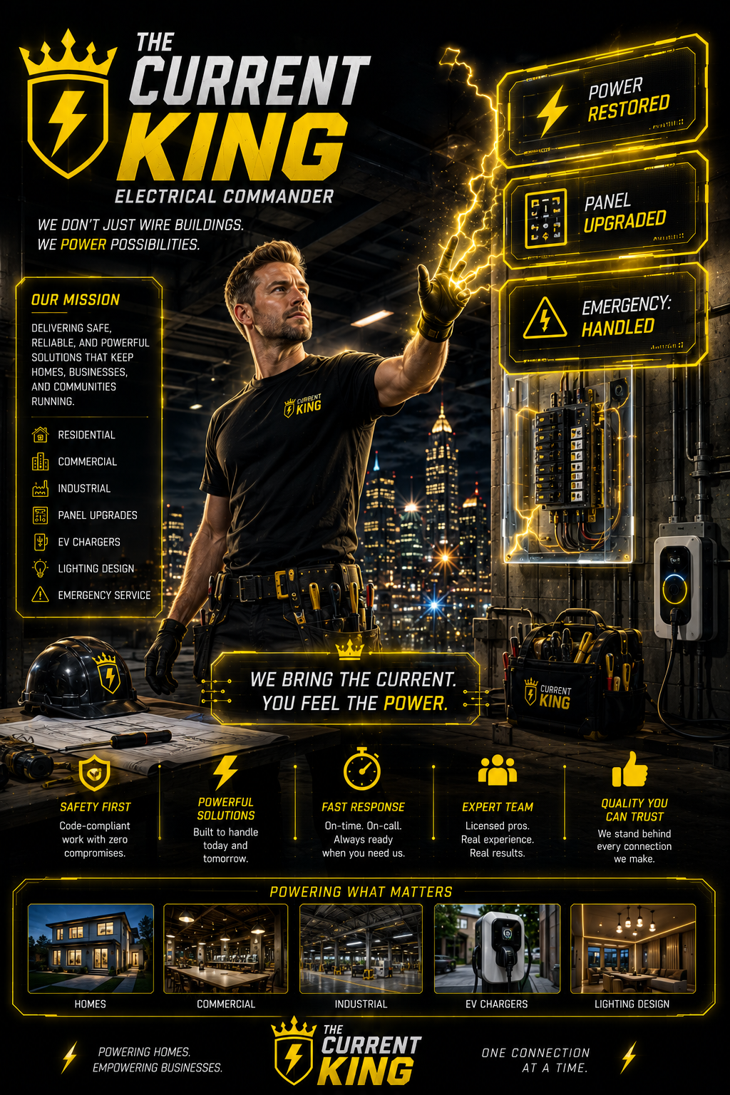 The Current King — Electrical Commander